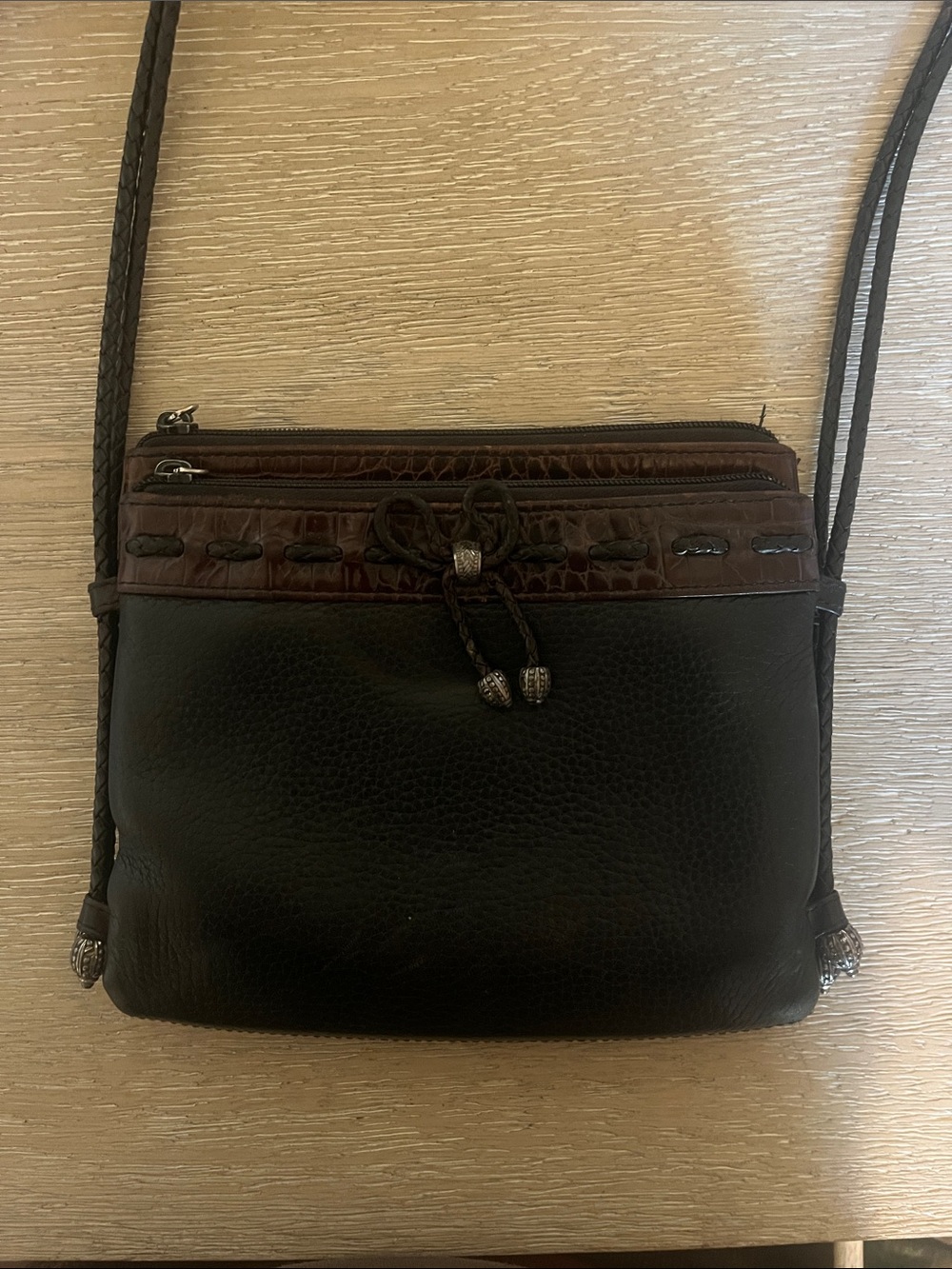 Vintage Brighton leather crossbody bag